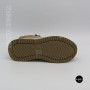 Beige Leather Women's Winter Sneaker Boots Allsy 215009