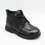 Comfortable Leather Boots Allsy 214972 26Q10M3638-1 6370 BLACK