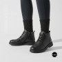 Comfortable Leather Boots Allsy 214972 26Q10M3638-1 6370 BLACK