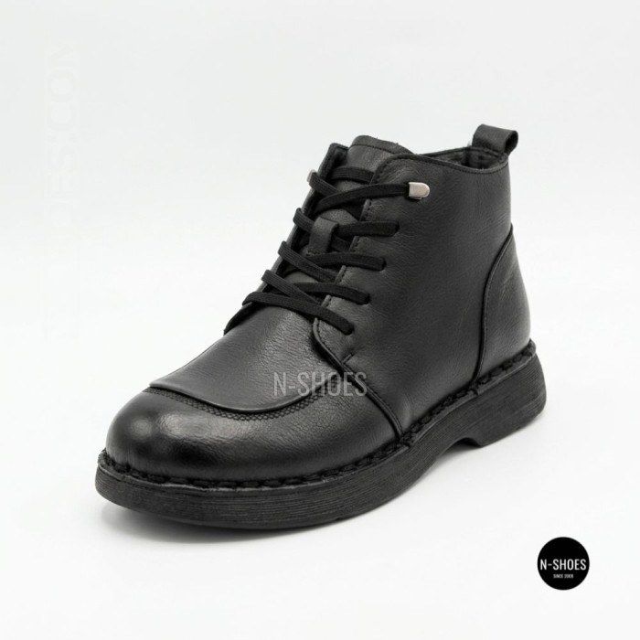 Комфортні шкіряні черевики Allsy 214972 26Q10M3638-1 Lonza 219949 6370 BLACK