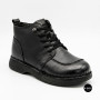 Comfortable Leather Boots Allsy 214972 26Q10M3638-1 6370 BLACK