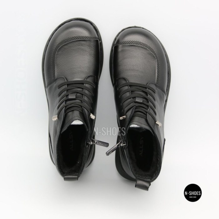 Комфортні шкіряні черевики Allsy 214972 26Q10M3638-1 Lonza 219949 6370 BLACK