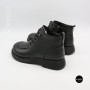 Comfortable Leather Boots Allsy 214972 26Q10M3638-1 6370 BLACK