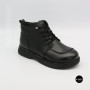 Comfortable Leather Boots Allsy 214972 26Q10M3638-1 6370 BLACK