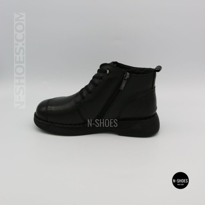 Комфортні шкіряні черевики Allsy 214972 26Q10M3638-1 Lonza 219949 6370 BLACK