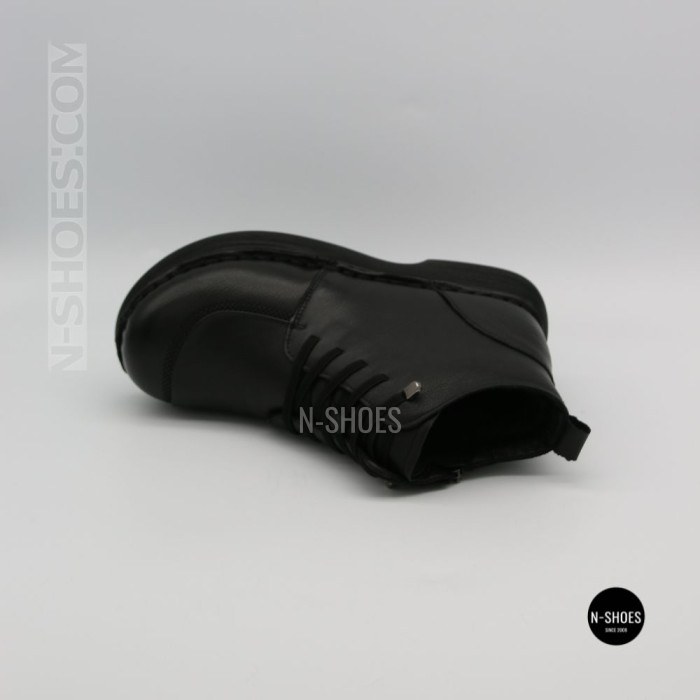 Комфортні шкіряні черевики Allsy 214972 26Q10M3638-1 Lonza 219949 6370 BLACK