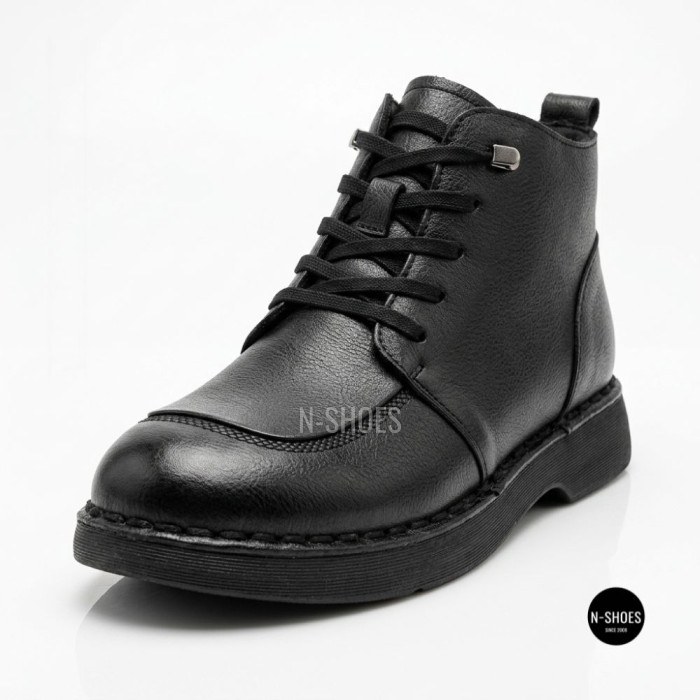 Комфортні шкіряні черевики Allsy 214972 26Q10M3638-1 Lonza 219949 6370 BLACK