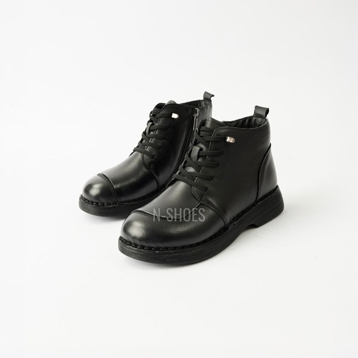 Комфортні шкіряні черевики Allsy 214972 26Q10M3638-1 Lonza 219949 6370 BLACK