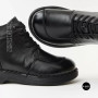 Комфортні шкіряні черевики Allsy 214972 26Q10M3638-1 Lonza 219949 6370 BLACK