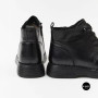 Комфортні шкіряні черевики Allsy 214972 26Q10M3638-1 Lonza 219949 6370 BLACK