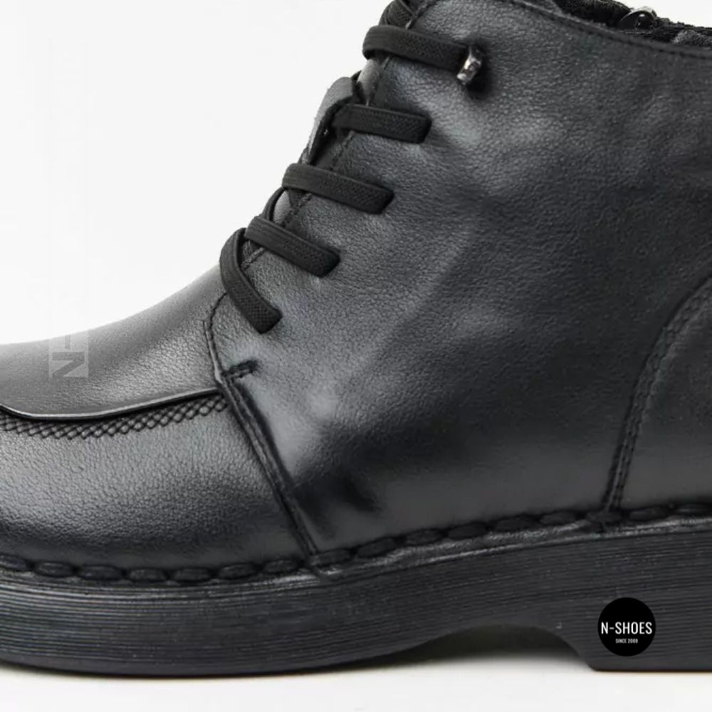 Комфортні шкіряні черевики Allsy 214972 26Q10M3638-1 Lonza 219949 6370 BLACK