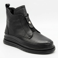 Женские демисезонные ботинки Allsy 216638 C52271-528 BLACK Lonza 217923 6380 классические черные из натуральной кожи