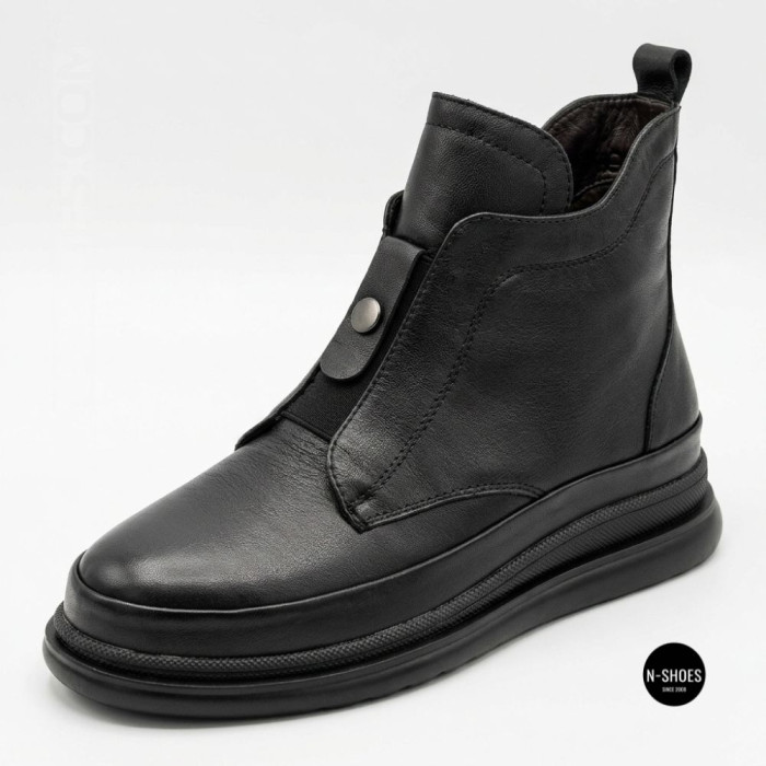 Стильные кожаные ботинки Allsy 216638 C52271-528 BLACK Lonza 217923 6380