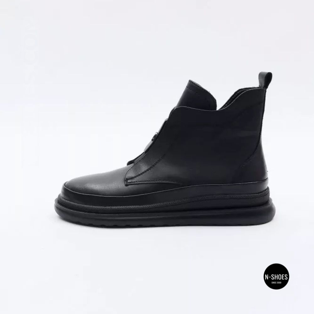 Стильные кожаные ботинки Allsy 216638 C52271-528 BLACK Lonza 217923 6380