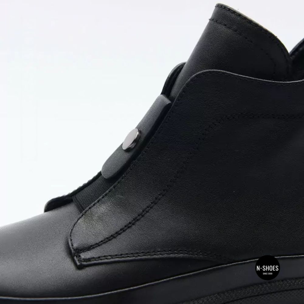 Стильные кожаные ботинки Allsy 216638 C52271-528 BLACK Lonza 217923 6380