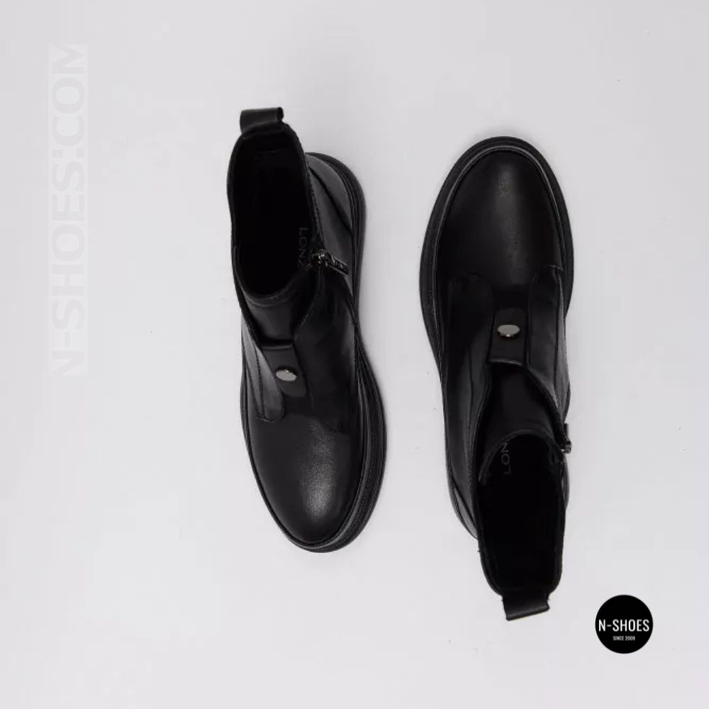 Стильные кожаные ботинки Allsy 216638 C52271-528 BLACK Lonza 217923 6380