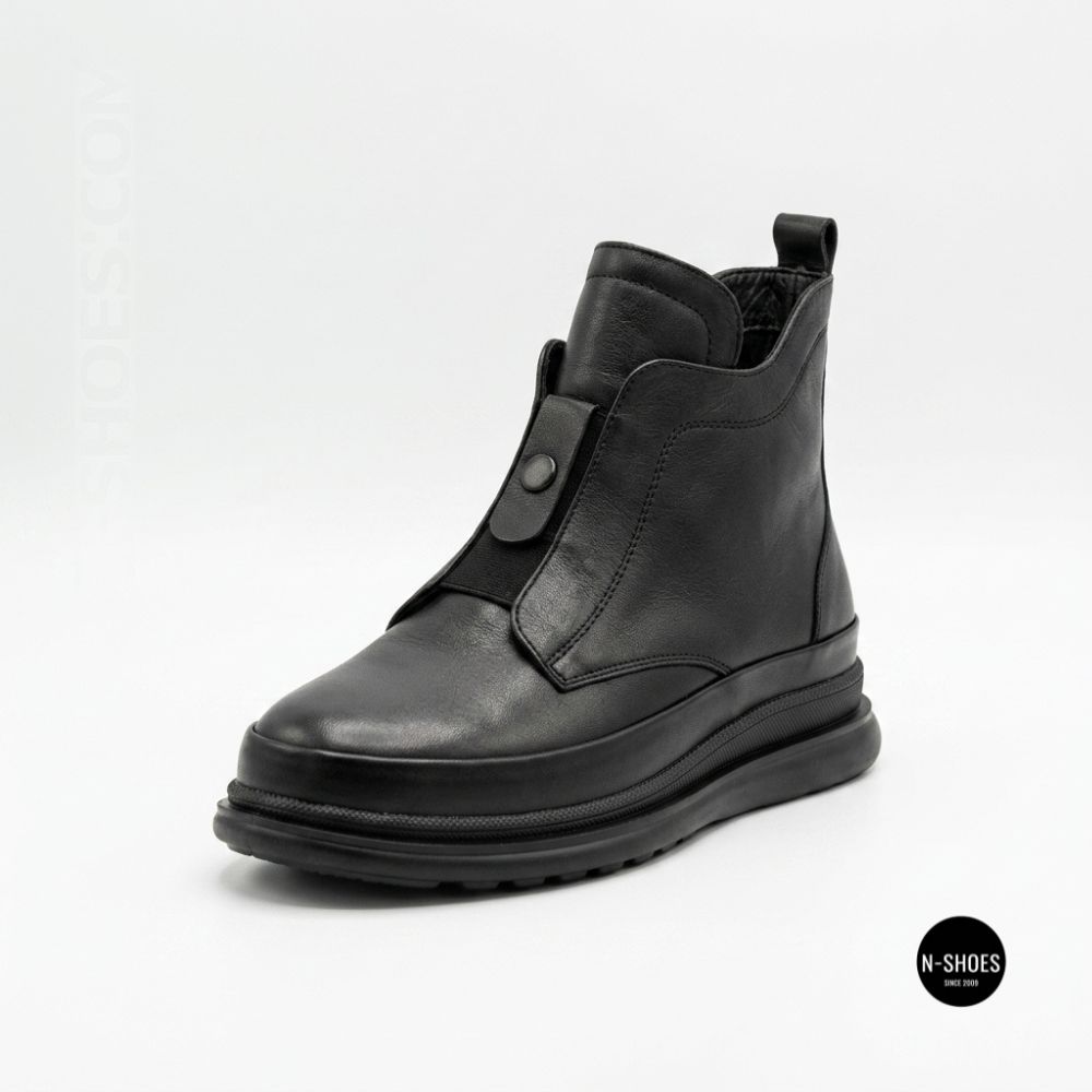 Стильные кожаные ботинки Allsy 216638 C52271-528 BLACK Lonza 217923 6380