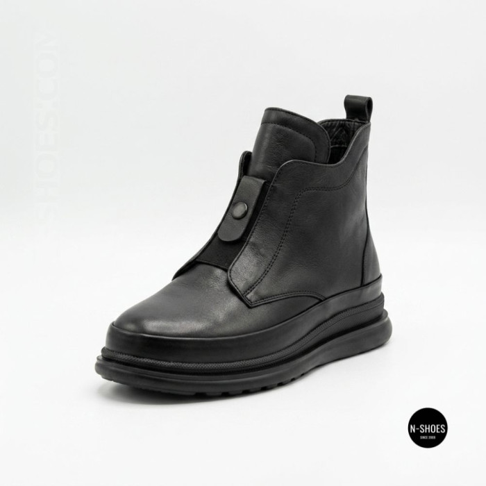 Стильные кожаные ботинки Allsy 216638 C52271-528 BLACK Lonza 217923 6380