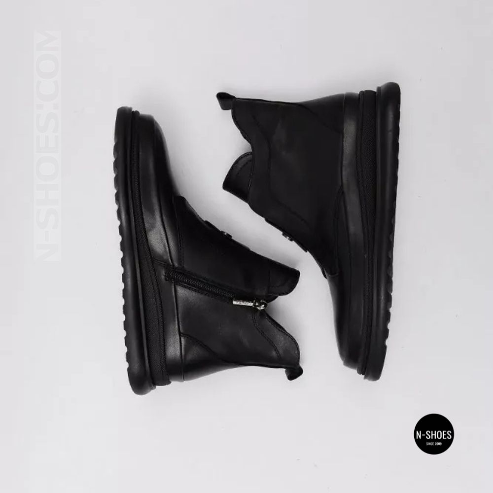 Стильные кожаные ботинки Allsy 216638 C52271-528 BLACK Lonza 217923 6380