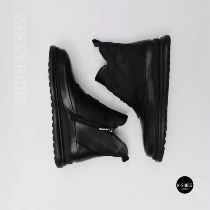 Стильные кожаные ботинки Allsy 216638 C52271-528 BLACK Lonza 217923 6380