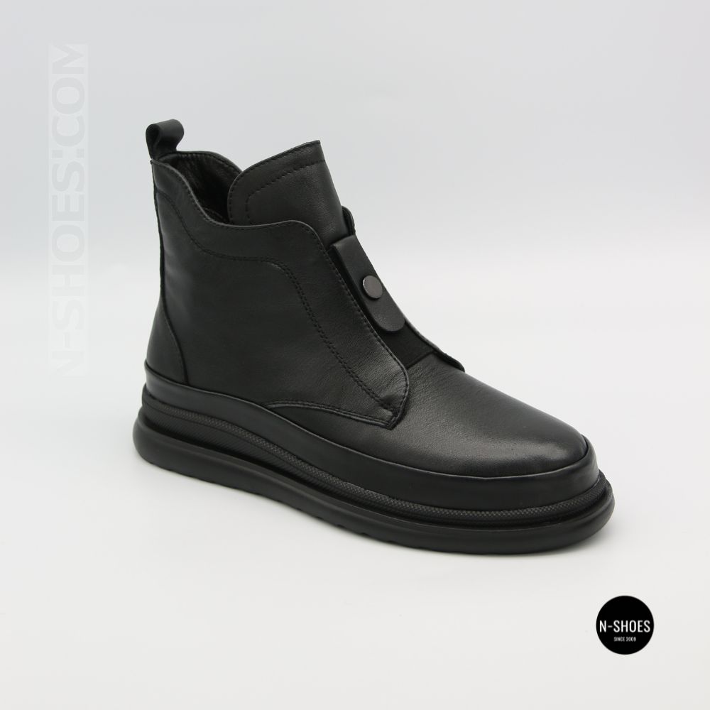 Стильные кожаные ботинки Allsy 216638 C52271-528 BLACK Lonza 217923 6380