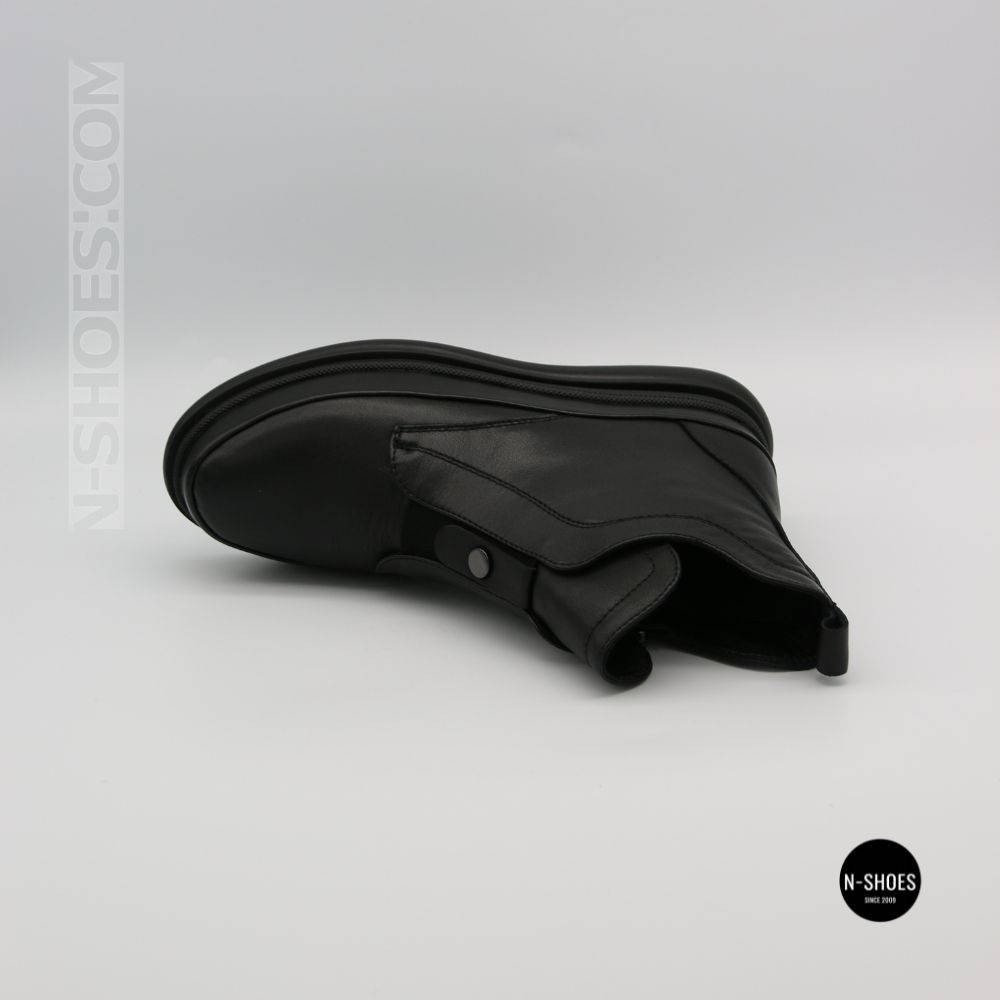 Стильные кожаные ботинки Allsy 216638 C52271-528 BLACK Lonza 217923 6380