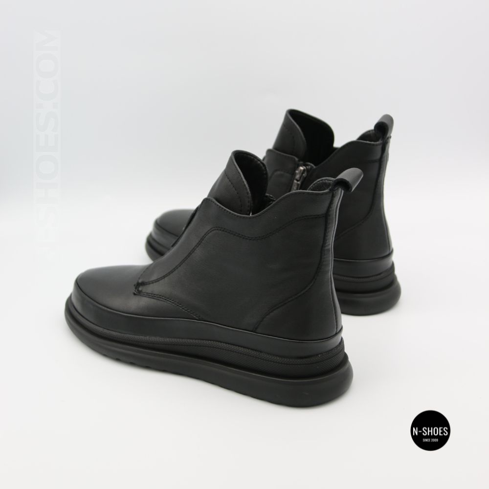 Стильные кожаные ботинки Allsy 216638 C52271-528 BLACK Lonza 217923 6380