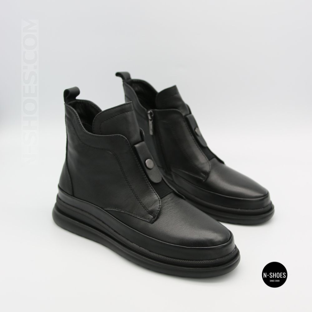 Стильные кожаные ботинки Allsy 216638 C52271-528 BLACK Lonza 217923 6380