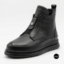 Стильные кожаные ботинки Allsy 216638 C52271-528 BLACK Lonza 217923 6380