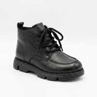 Women's winter boots Allsy 214981 26Q10M3637-1 BLACK 6385 comfortable black genuine leather with anatomical toe
