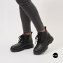 Women's Winter Leather Boots Allsy with Anatomical Toe 214981 26Q10M3637-1 BLACK 6385