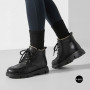 Women's Winter Leather Boots Allsy with Anatomical Toe 214981 26Q10M3637-1 BLACK 6385