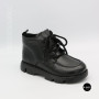 Women's Winter Leather Boots Allsy with Anatomical Toe 214981 26Q10M3637-1 BLACK 6385