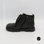 Women's Winter Leather Boots Allsy with Anatomical Toe 214981 26Q10M3637-1 BLACK 6385