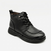 Women's winter boots Allsy 214972 26Q10M3638-1 BLACK 6386 comfortable black genuine leather with anatomical toe