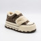 Жіночі зимові черевики уггі Allsy 216332 Z6513-1 Glissane Brown SUEDE Lonza 220518 6389 трендові бежеві з натуральної замші з липучкою
