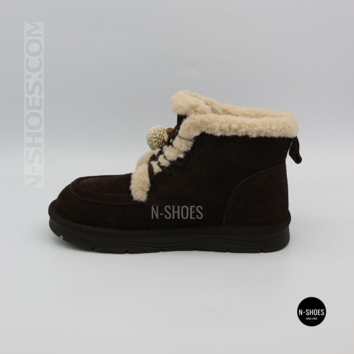 Жіночі зимові уггі Allsy 216327 Z6513-1 BLACK SUEDE 6391 із натуральної замші