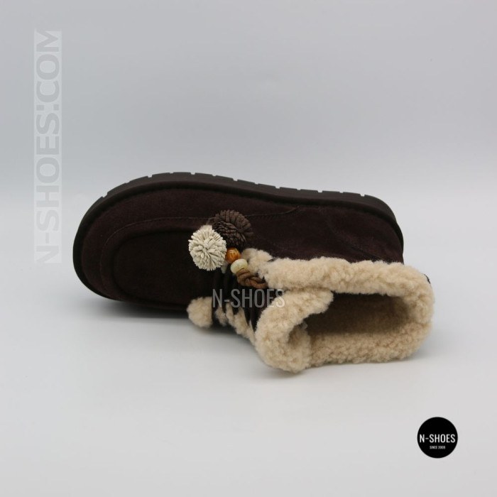 Жіночі зимові уггі Allsy 216327 Z6513-1 BLACK SUEDE 6391 із натуральної замші