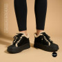 Трендовые зимние ботинки Allsy 219424 26N03 BLACK SUEDE 6392