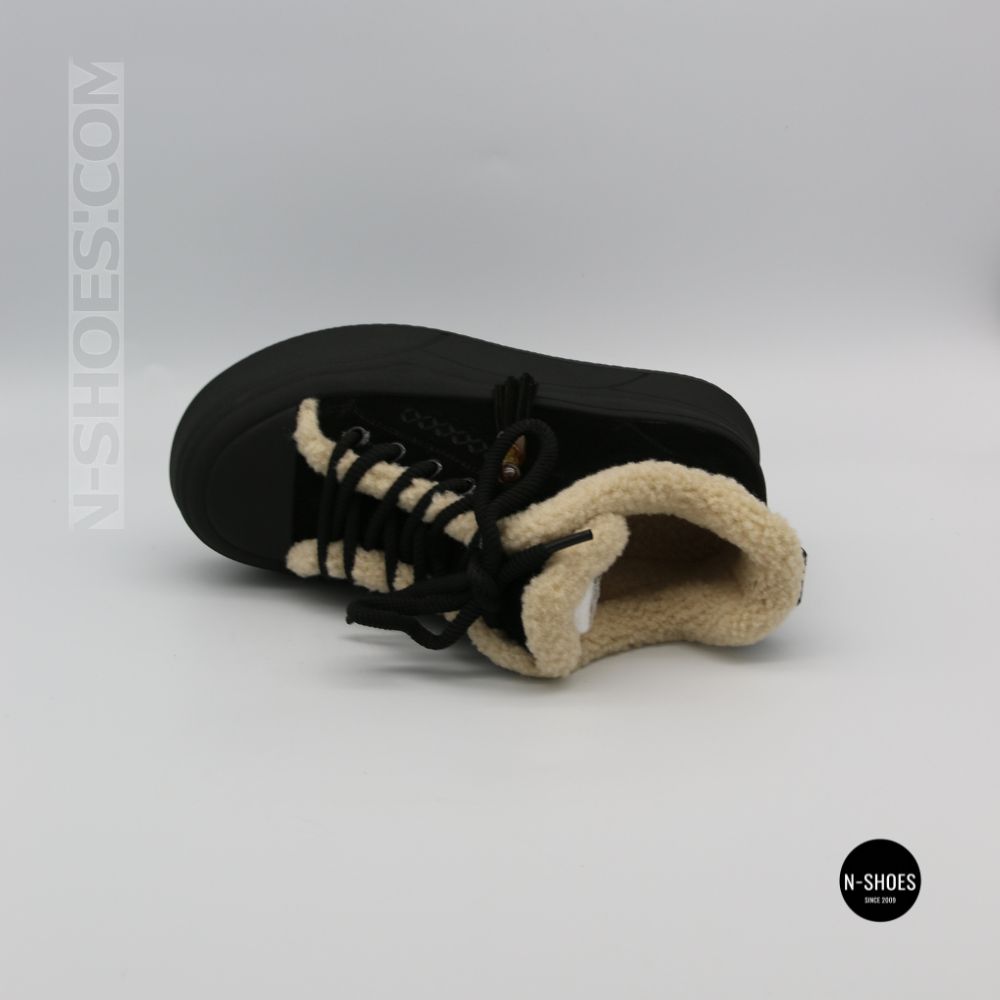 Трендовые зимние ботинки Allsy 219424 26N03 BLACK SUEDE 6392