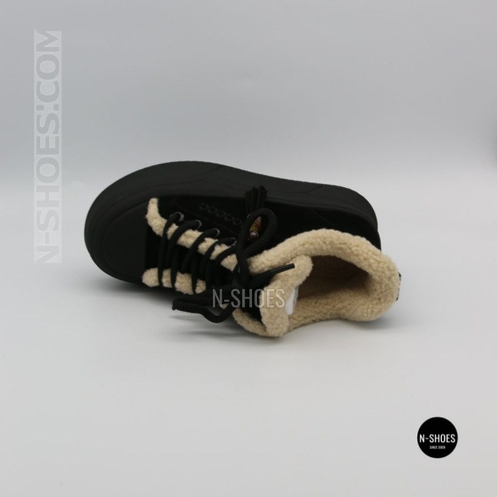 Чорні жіночі уггі Allsy 219424 26N03 BLACK SUEDE 6392 з хутром