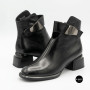 Жіночі шкіряні ботильйони Fabio Monelli 215049 LE1245-WS678-YP1718B BLACK Lonza 220213 6395