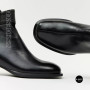 Жіночі шкіряні ботильйони Fabio Monelli 215049 LE1245-WS678-YP1718B BLACK Lonza 220213 6395