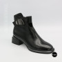 Жіночі шкіряні ботильйони Fabio Monelli 215049 LE1245-WS678-YP1718B BLACK Lonza 220213 6395