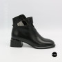 Жіночі шкіряні ботильйони Fabio Monelli 215049 LE1245-WS678-YP1718B BLACK Lonza 220213 6395
