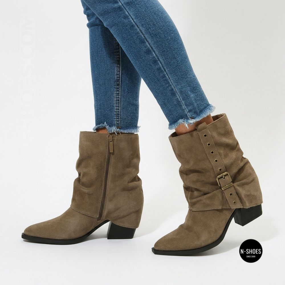 Seasonal Suede Cowboy Boots Lonza 59132-17R-KQ 6396