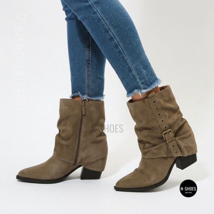 Seasonal Suede Cowboy Boots Lonza 59132-17R-KQ 6396