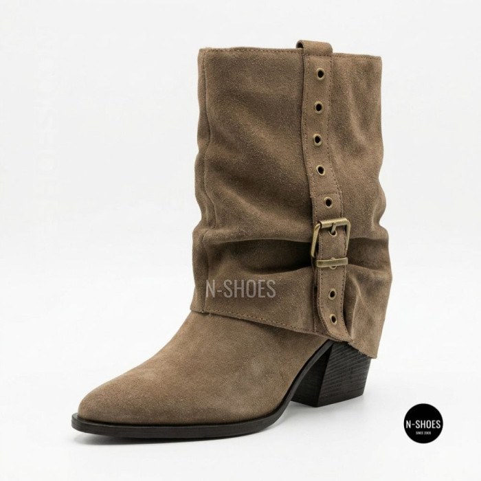 Seasonal Suede Cowboy Boots Lonza 59132-17R-KQ 6396