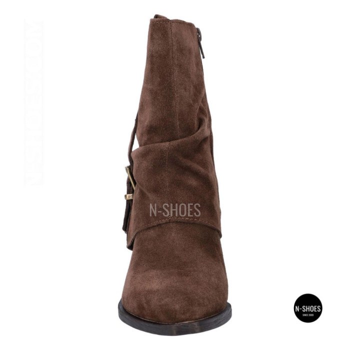 Elegant Brown Suede Slouch Boots Lonza 216422 220177 59132-17R-Z Nelson BROWN SUEDE 6397
