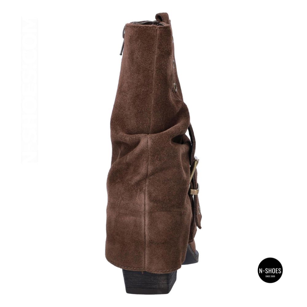 Elegant Brown Suede Slouch Boots Lonza 216422 220177 59132-17R-Z Nelson BROWN SUEDE 6397